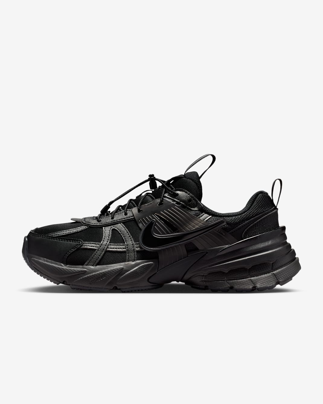 Nike V2k Run Women's Shoes - Black/metallic Silver/anthracite/black - Size 5