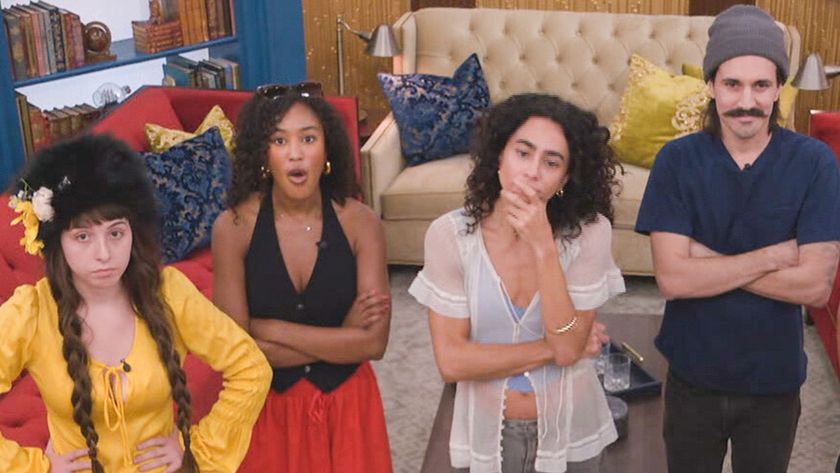 The Final Four gather in the living room