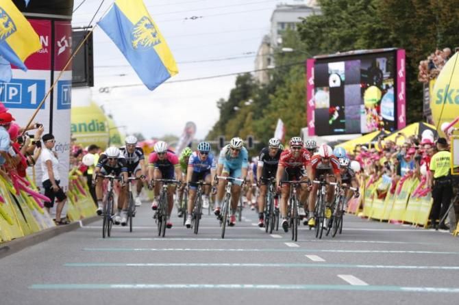 Jonas Van Genechten (Lotto Belisol) wins stage 4 of the 2014 Tour of Poland in Katowice.