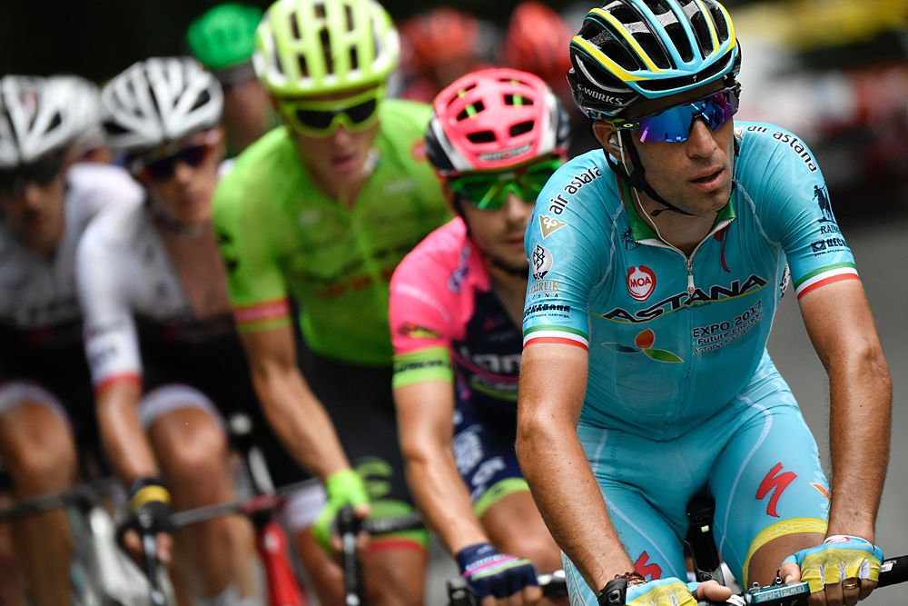 Vincenzo Nibali (Astana) went on the attack