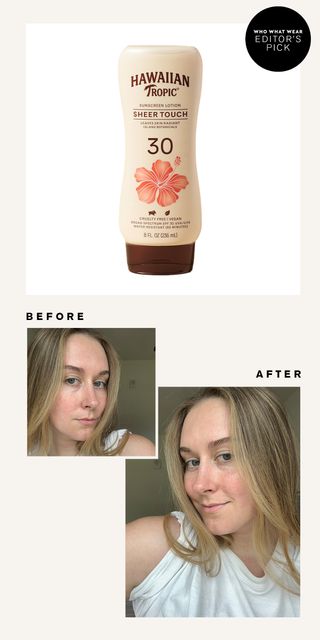 Kaitlyn wearing Hawaiian Tropic sunscreen