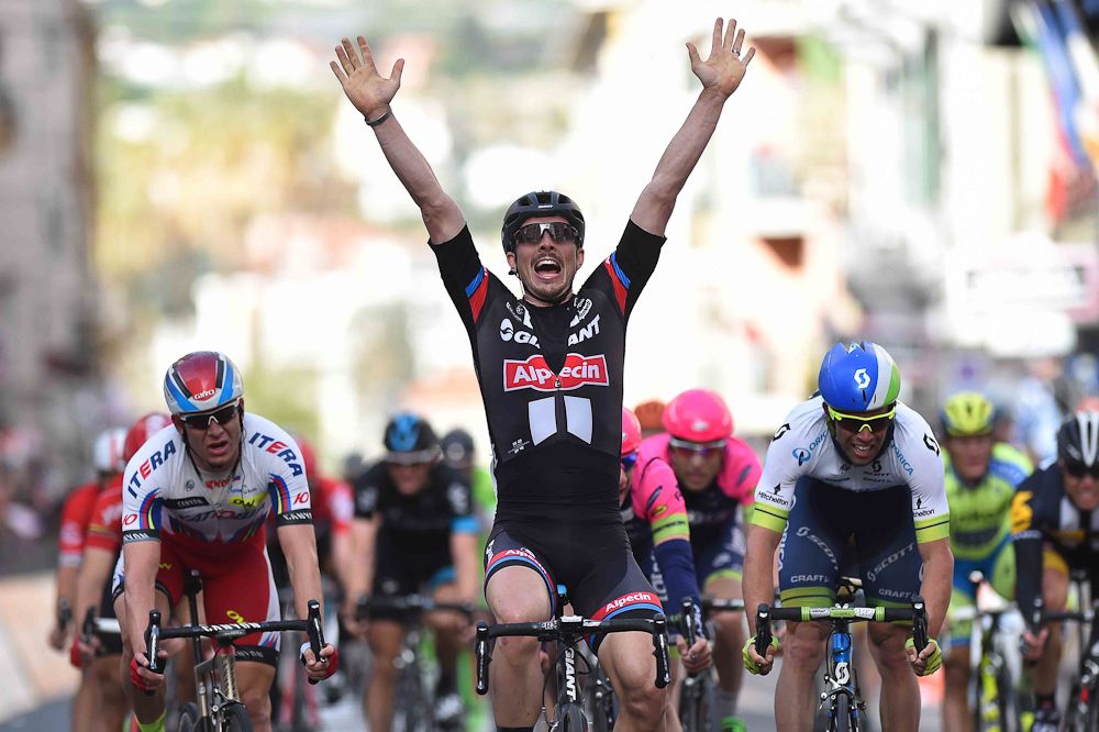 John Degenkolb wins the 2015 Milan-San Remo.