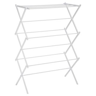 White metal clothes horse