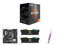 AMD Ryzen 5 5500 + ASRock B450M + Team T-Force Delta 16GB DDR4 AMD Ryzen 5 5500 + ASRock B450M + Team T-Force Delta 16GB DDR4