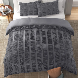 Ruched bedding.