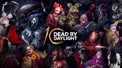 The 10 year anniversary promotional art for Dead by Daylight.