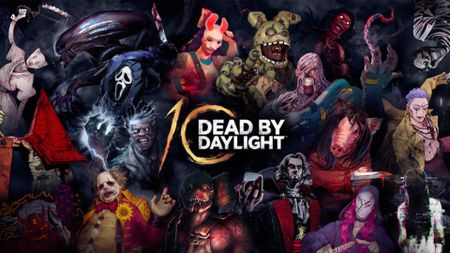 The 10 year anniversary promotional art for Dead by Daylight.