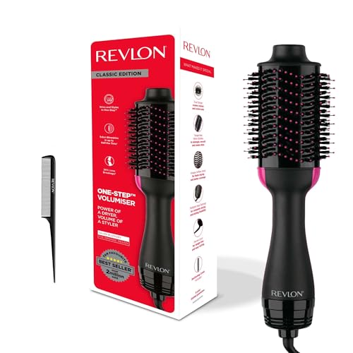 Revlon Salon One-Step Hair Dryer 
Volumiser With Sectioning Comb Included (for Mid to Long Hair, One-Step Technology, 2-In-1 Styling Tool, Ionic 
Ceramic Technology) Rvdr5222ukamz