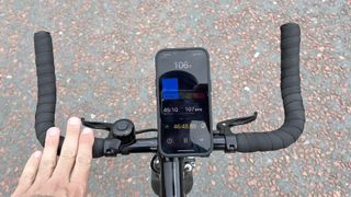 Apple Watch WatchOS 10 cycling feature in use