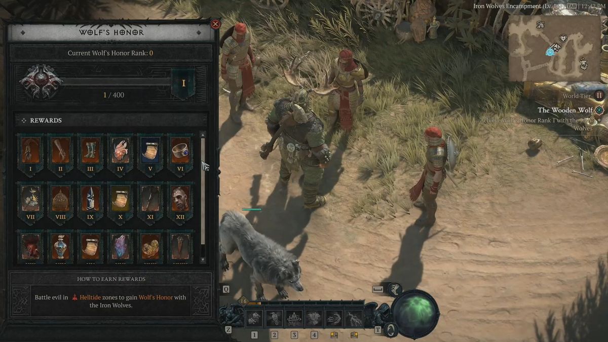 Diablo 4 Iron Wolves rewards