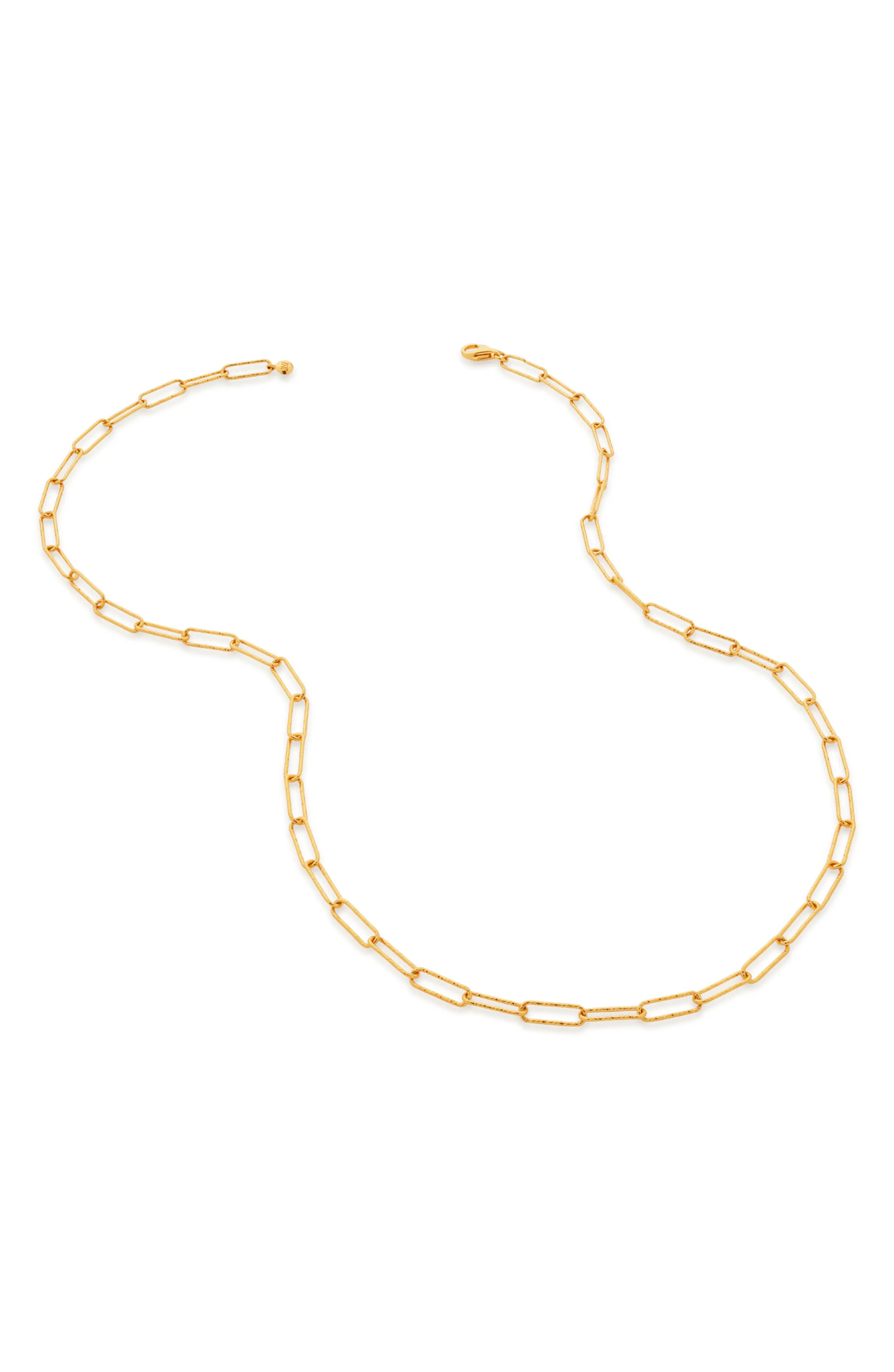 Monica Vinader, Alta Textured Chain Link Necklace