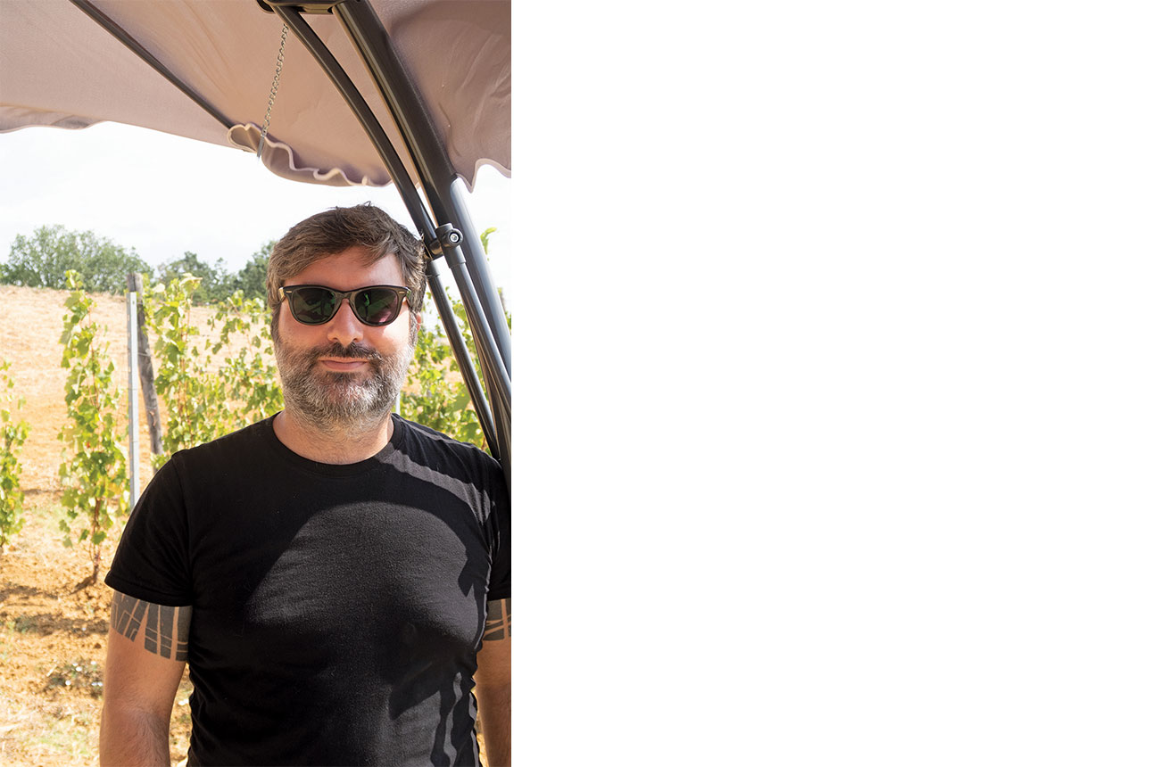 Francesco Iandolo in vineyard