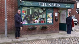 Brian’s incensed to find the word ‘troll’ sprayed outside the Kabin.