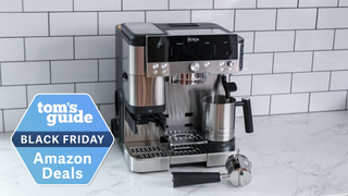 Ninja Luxe Cafe machine with Tom's Guide deal badge