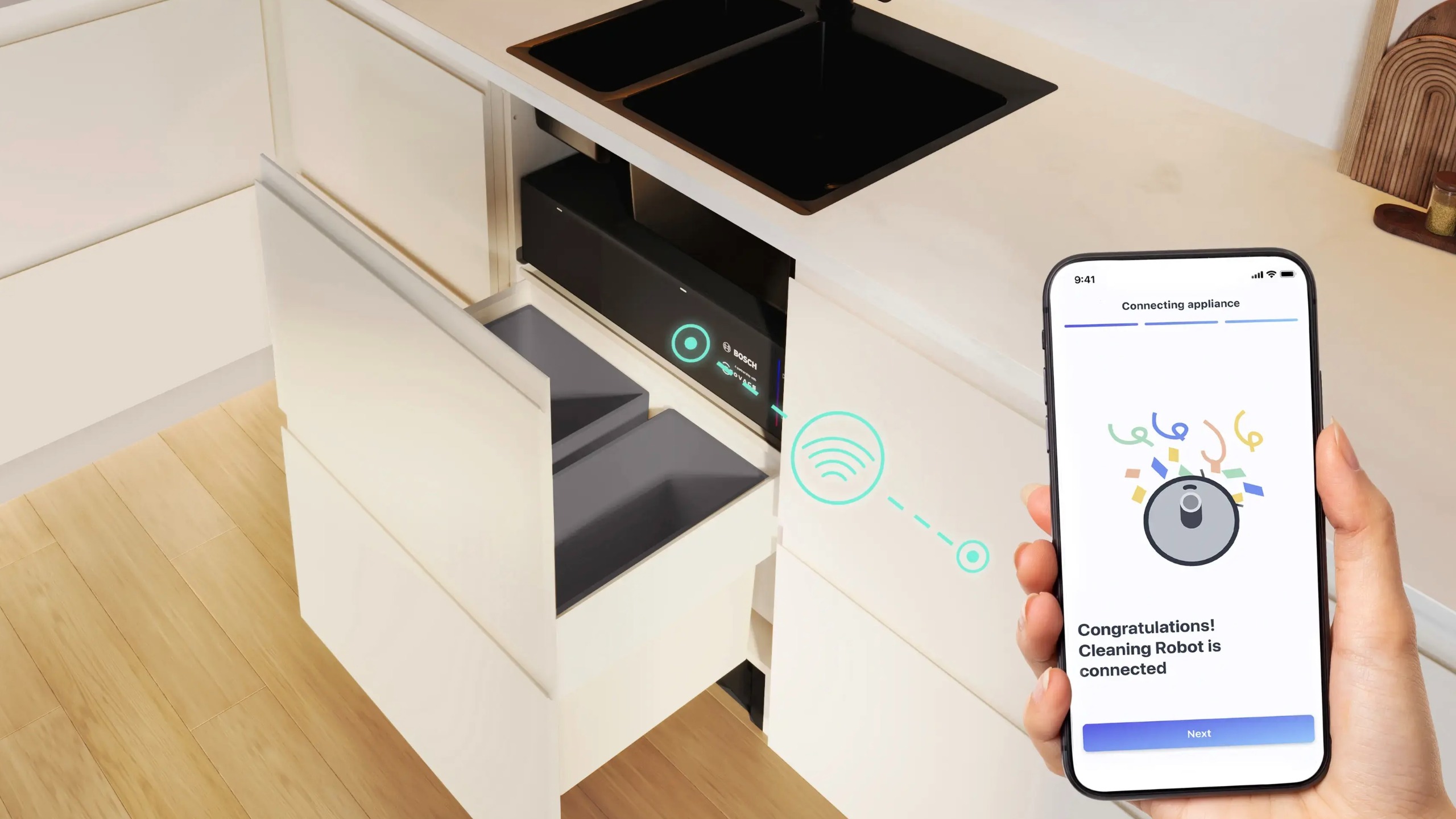 Bosch Built-In Vacuum and Mop Robot