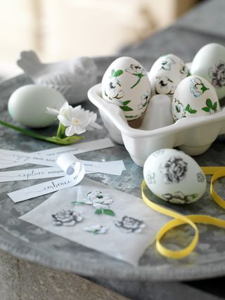 floral easter egg decorating ideas