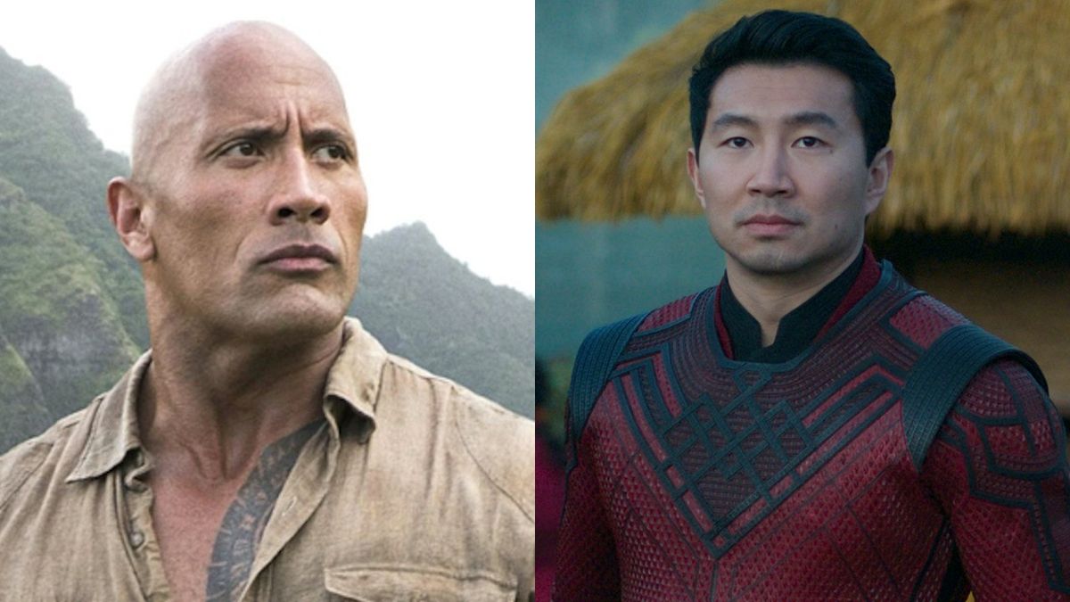 Dwayne Johnson and Simu Liu