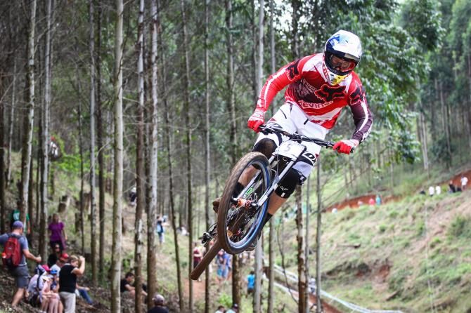 Canadian downhill rider Steve Smith (Devinci Global Racing) has been in great form this year and hopes that his form will good enough for him to claim his first UCI World Championship.