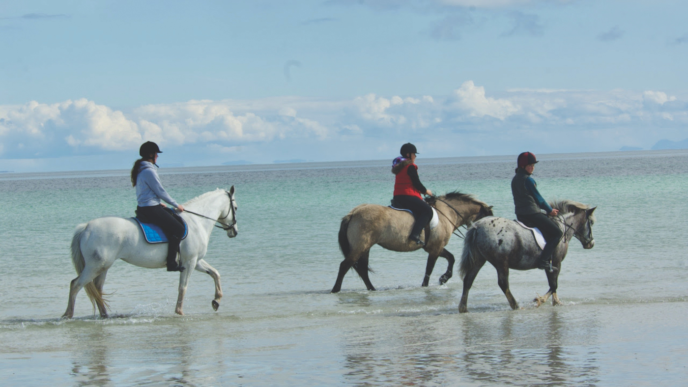 Places to ride in Scotland: the beach at Tiree