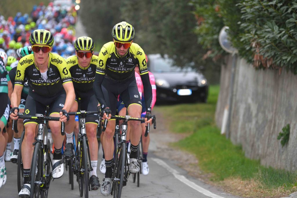 Mitchelton-Scott were pominent throughout