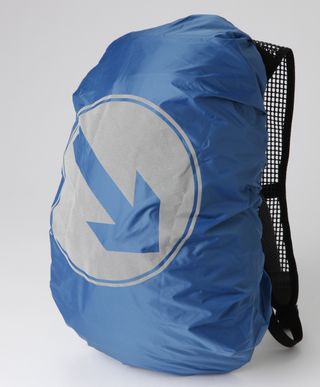 Rain cover sits in a pocket at the base of the pack