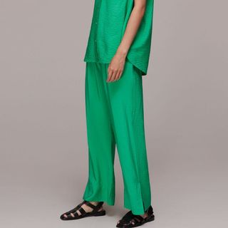 green trousers