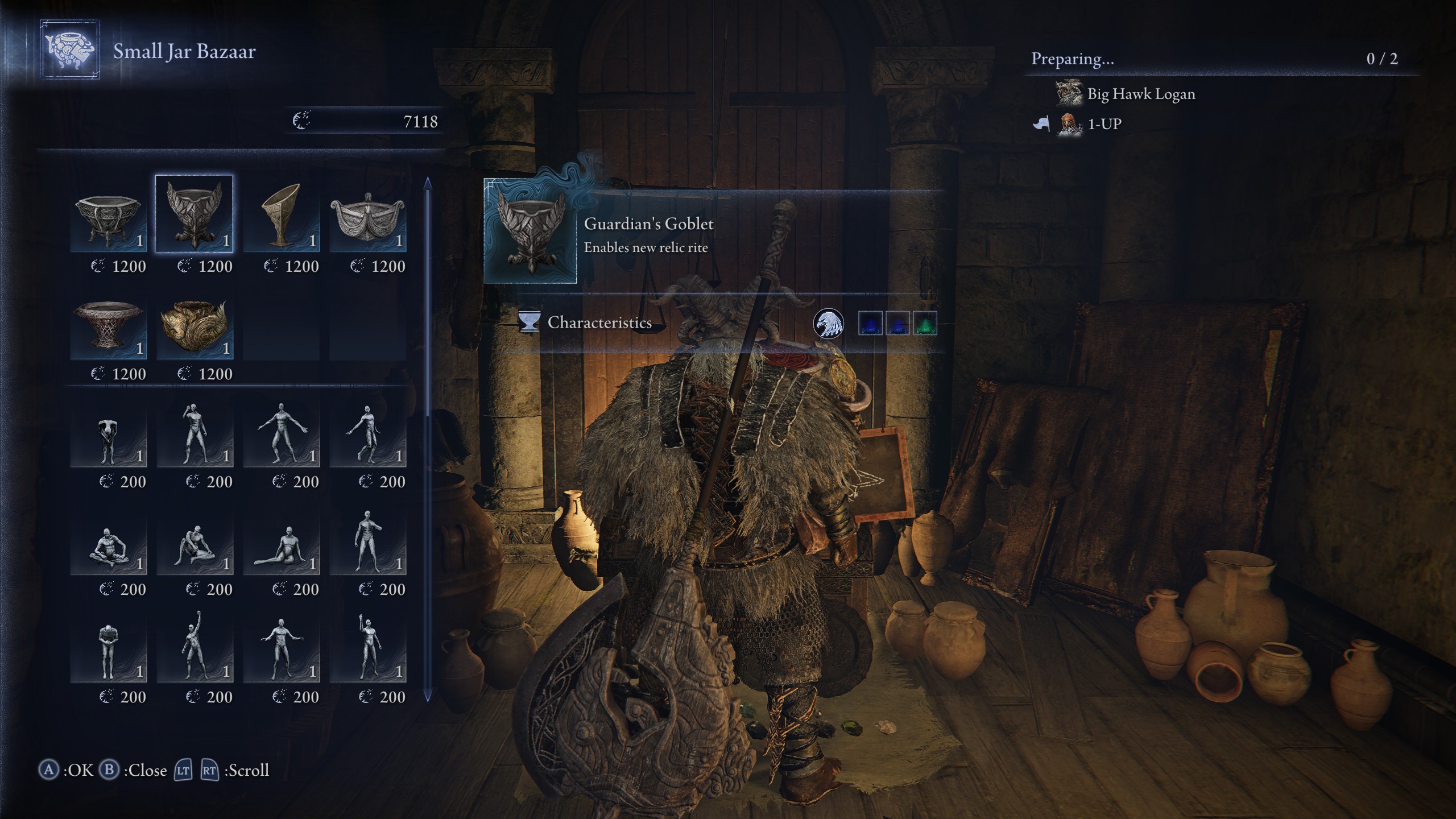 Elden Ring Nightreign relics - Goblet