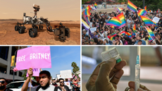 Mars rover; LGBTQ+ celebration in Chile; Malaria vaccine; Free Britney protester