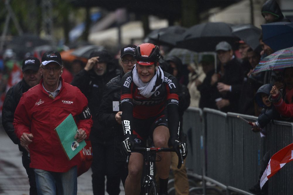 Stefan K&uuml;ng following his stage win in Romandie.