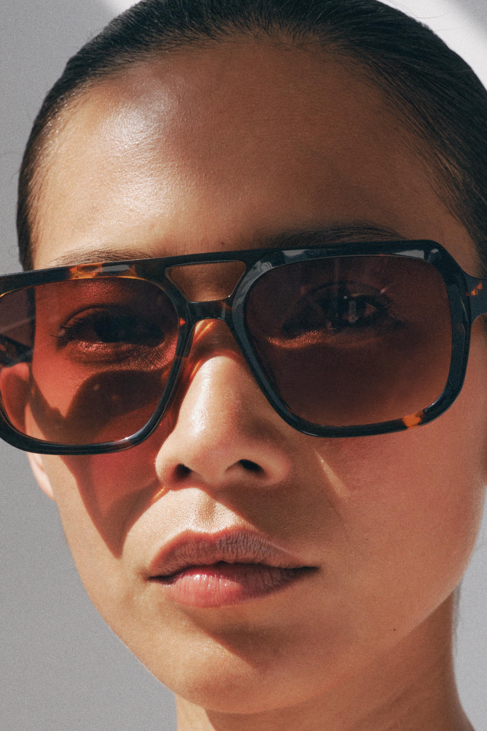 Aviator Acetate Sunglasses