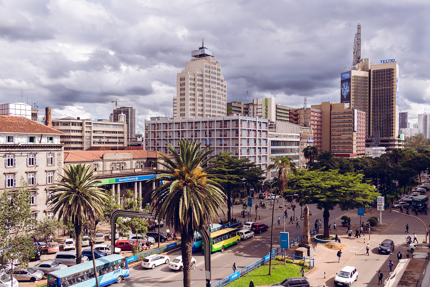 view of Nairobi for the Pan African biennale 2026