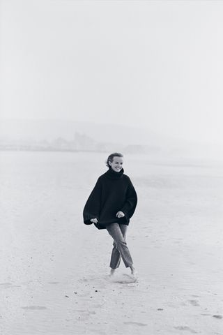 Jil Sander on a beach