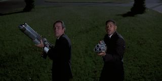 Tommy Lee Jones and Will Smith are the Men In Black