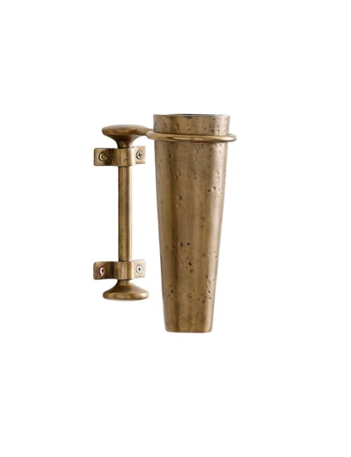 Chris Loves Julia Wall-Mounted Brass Vase