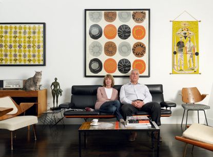Jill Wiltse and Kirk Brown accompanied by Herman Miller, Robin Day, Roger Capron and Robert Stewart pieces