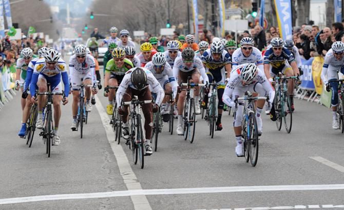Justin Jules (La Pomme Marseille), Samuel Dumoulin (AG2R - La Mondiale) and Thomas Damuseau (Argos - Shimano)