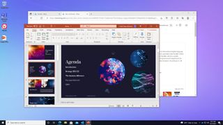 A screenshot of Windows 365 running Microsoft PowerPoint