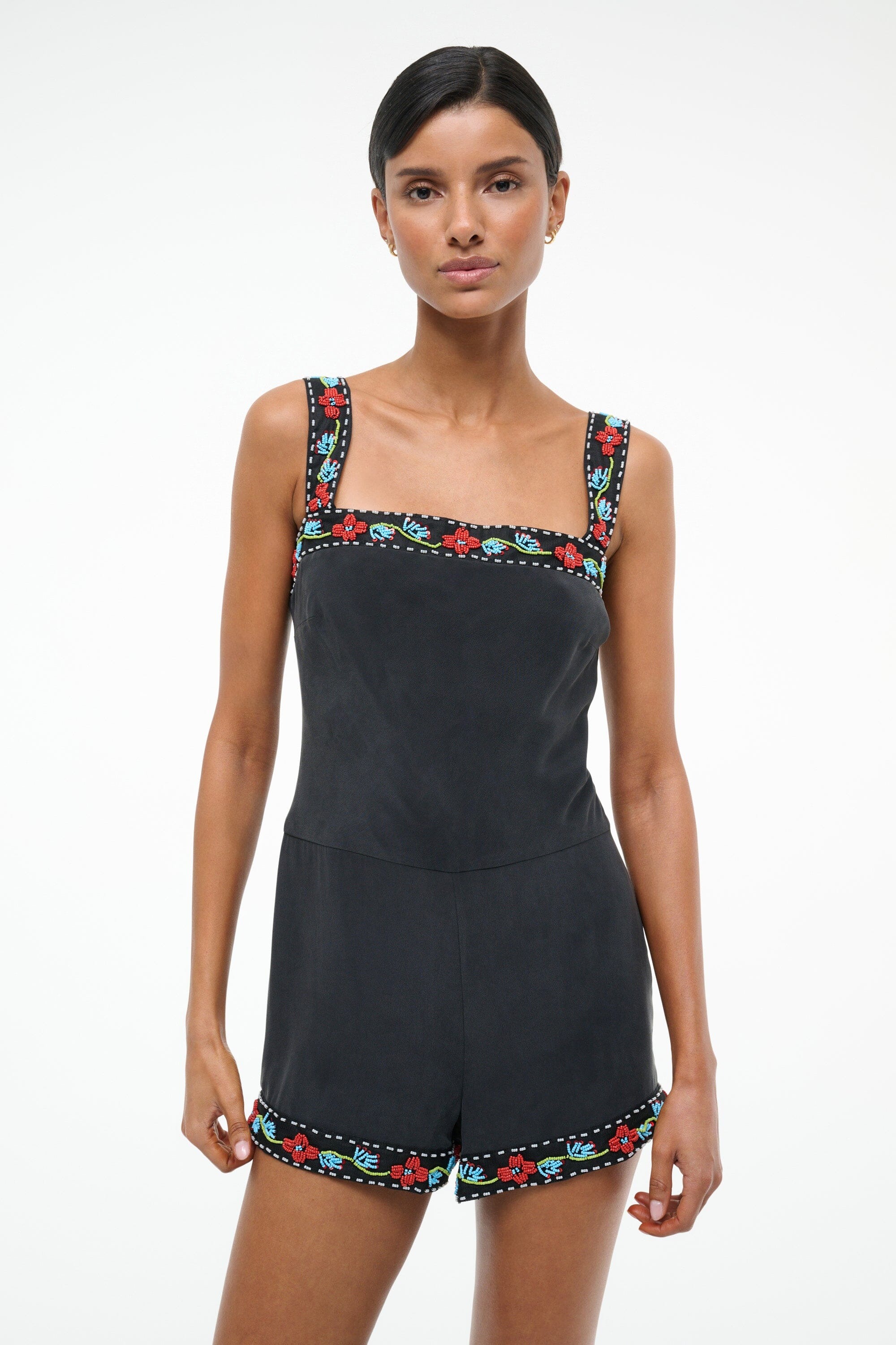 Staud, Veronica Silk Romper 