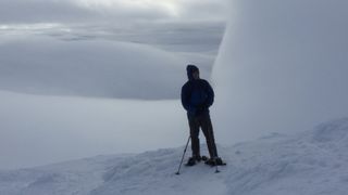 snowshoeing with Fiona's partner