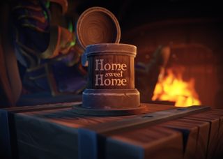 Screenshot of a World of Warcraft trailer teasing the addition of player housing coming soon to the game.