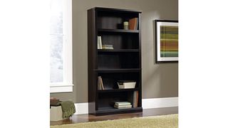 Bookcase with books and decor.