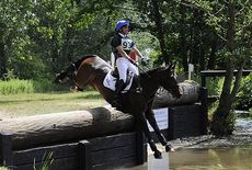New Zealand rider Tom Gadsby competing at Great Witchingham 2013 on Cadillac