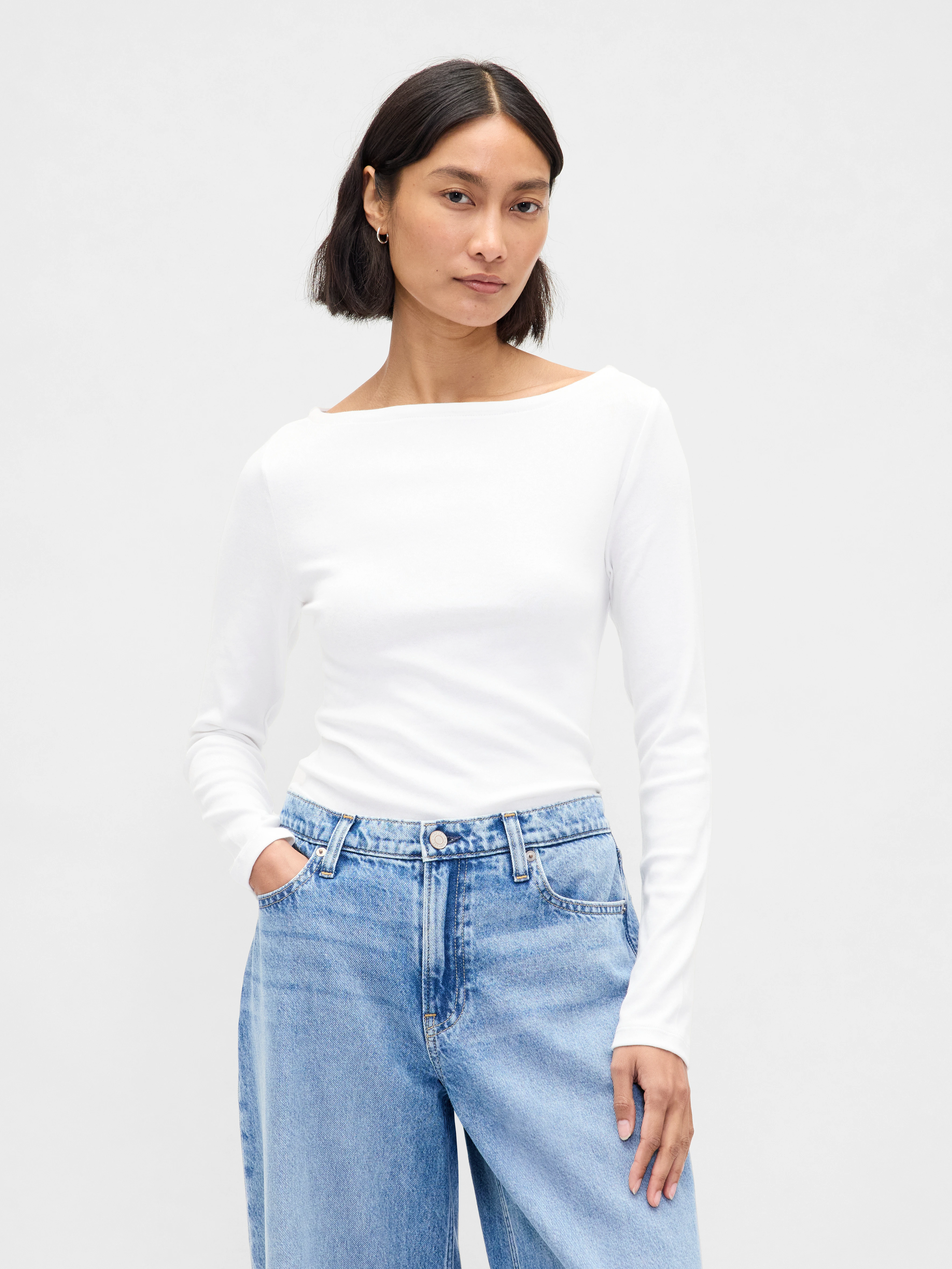 Gap, Modern Boatneck T-Shirt