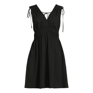 Time and Tru Women's Tie Shoulder Mini Dress, Sizes Xs-Xxxl