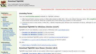 switched from tigervnc to tightvnc issues