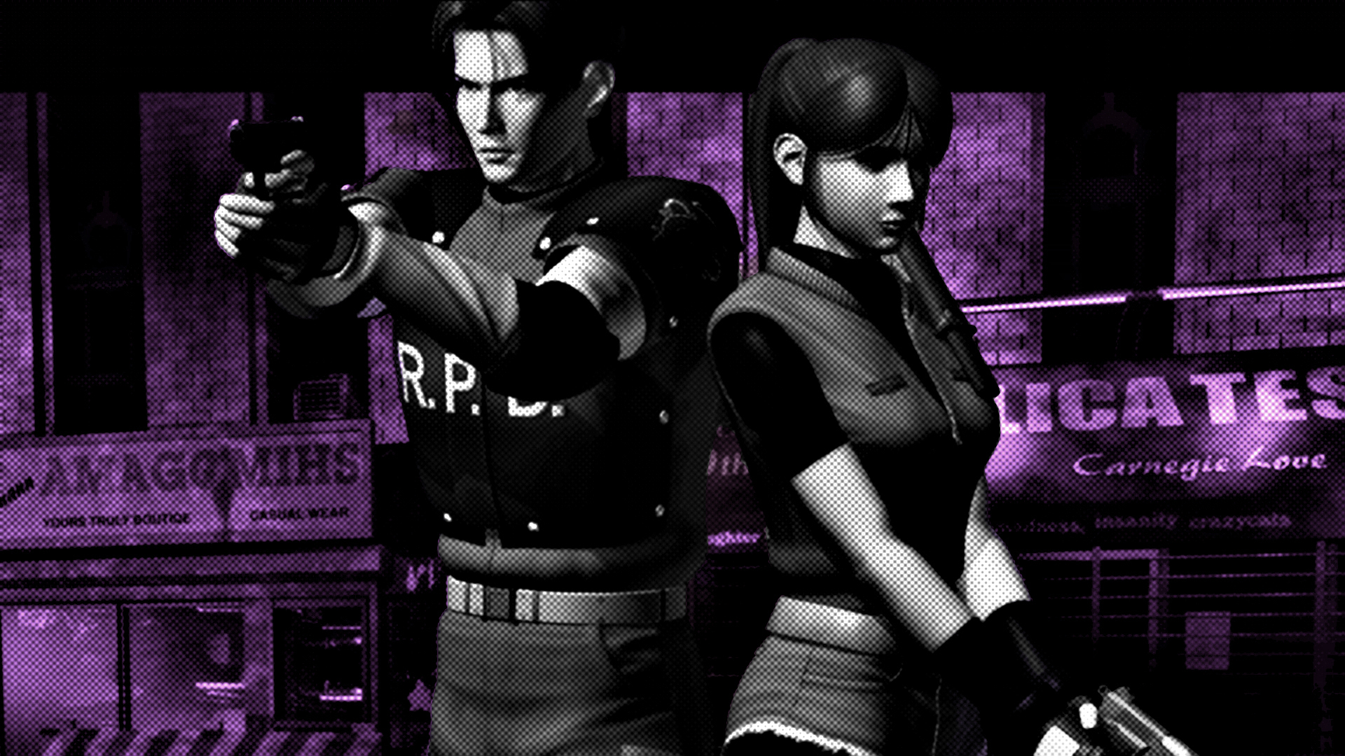 The PlayStation versions of Leon and Claire