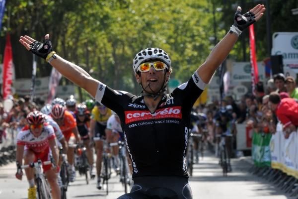 Davide Appollonio (Cervelo TestTeam) soloed to victory in the Tour du Limousin finale.