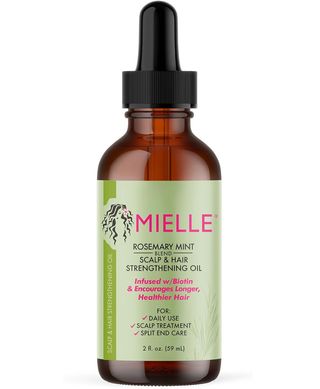 Minyak Penguat Rambut dan Kulit Kepala Rosemary Mint dari Mielle Organics untuk Semua Jenis Rambut, 2 Ons