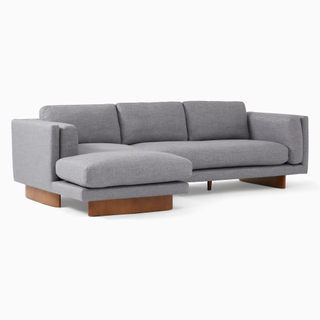 sectional sofa with wooden legs