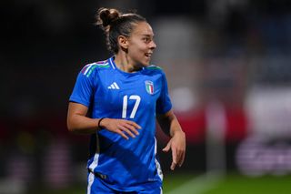 Lisa Boattin of Italy looks on during the Women's international friendly between Germany and Italy at Vonovia Ruhrstadion on December 02, 2024 in Bochum, Germany.